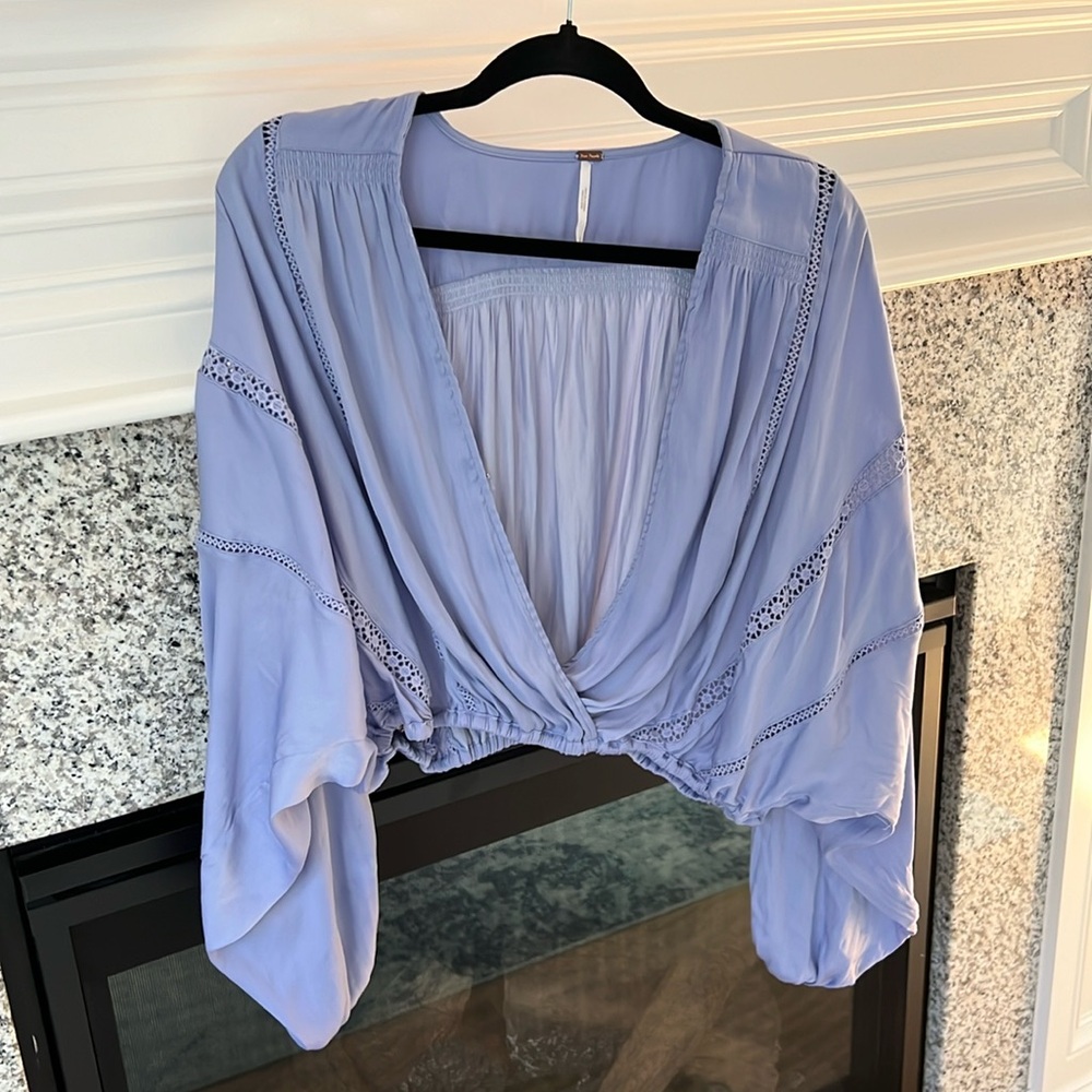 Lavender long sleeve blouse from Free People. Worn once. Size small.